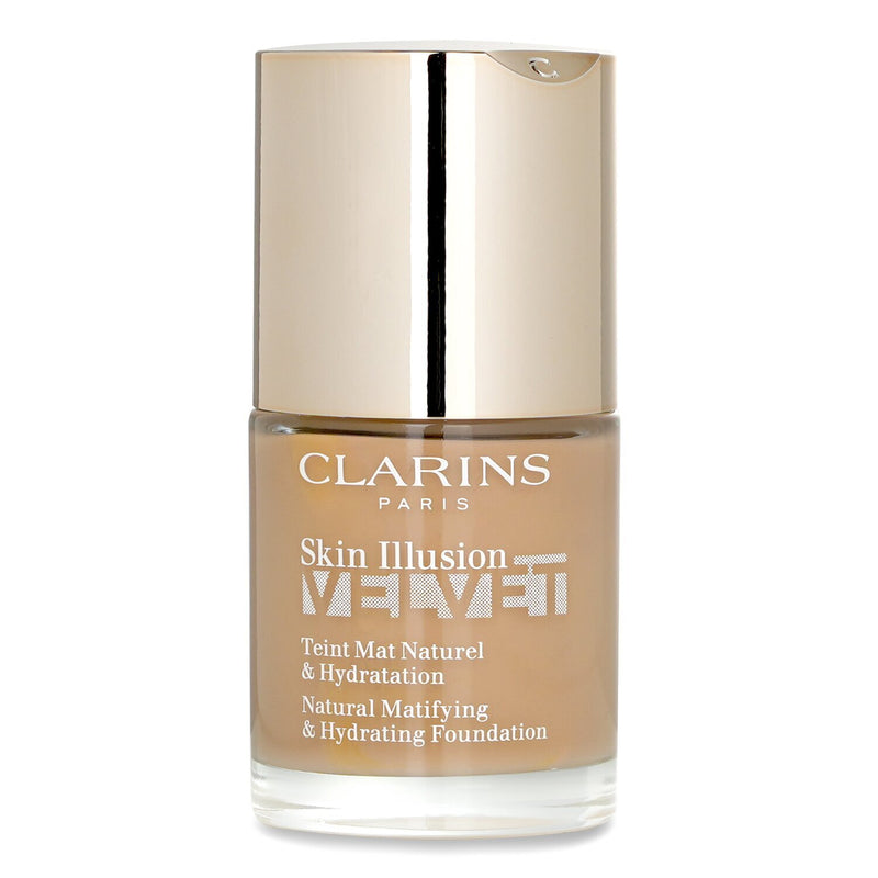 クラランス  スキン イリュージョン ベルベット ナチュラル マティファイング & ハイドレーティング ファンデーション - # 111N   30ml/1oz