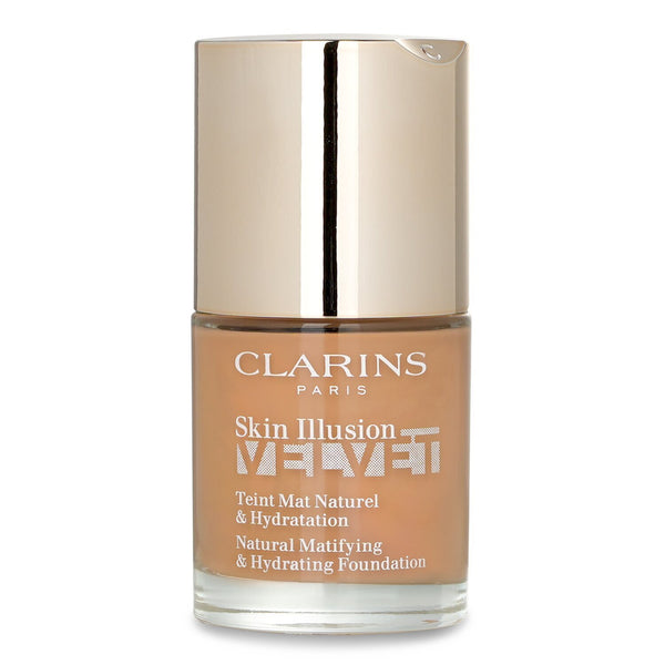 クラランス  スキン イリュージョン ベルベット ナチュラル マティファイング & ハイドレーティング ファンデーション - # 114N   30ml/1oz