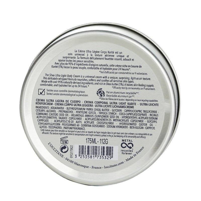ロクシタン  シアバター ウルトラ ライト ボディ クリーム   175ml/3.9oz