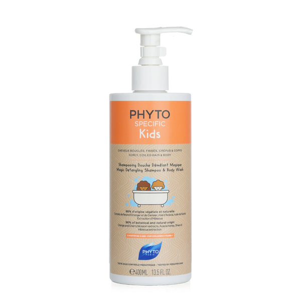 フィト  Phyto Specific Kids Magic Detangling Shampoo & Body Wash - Curly, Coiled Hair & Body (For Children 3 Years+)   400ml/13.5oz