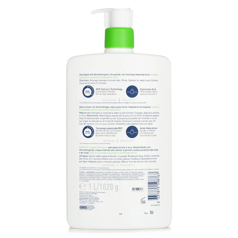 セラヴィ  Hydrating Cleanser For Normal to Dry Skin   1000ml/33.8oz