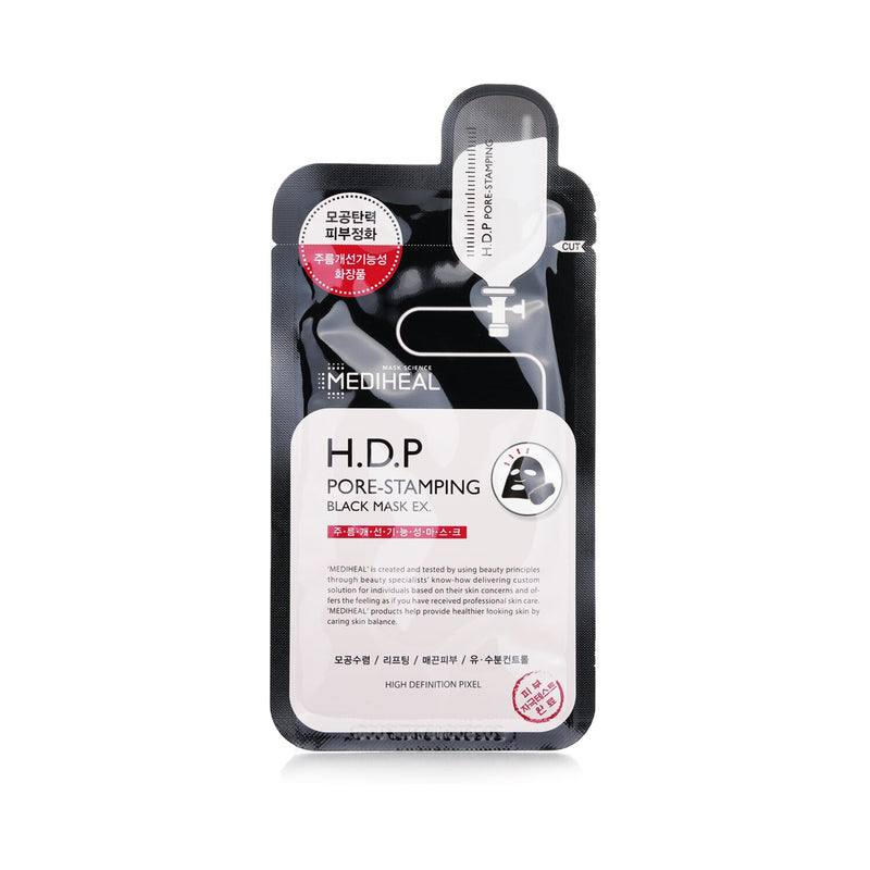 メディヒール  H.D.P Pore-Stamping Black Mask EX.   10pcs