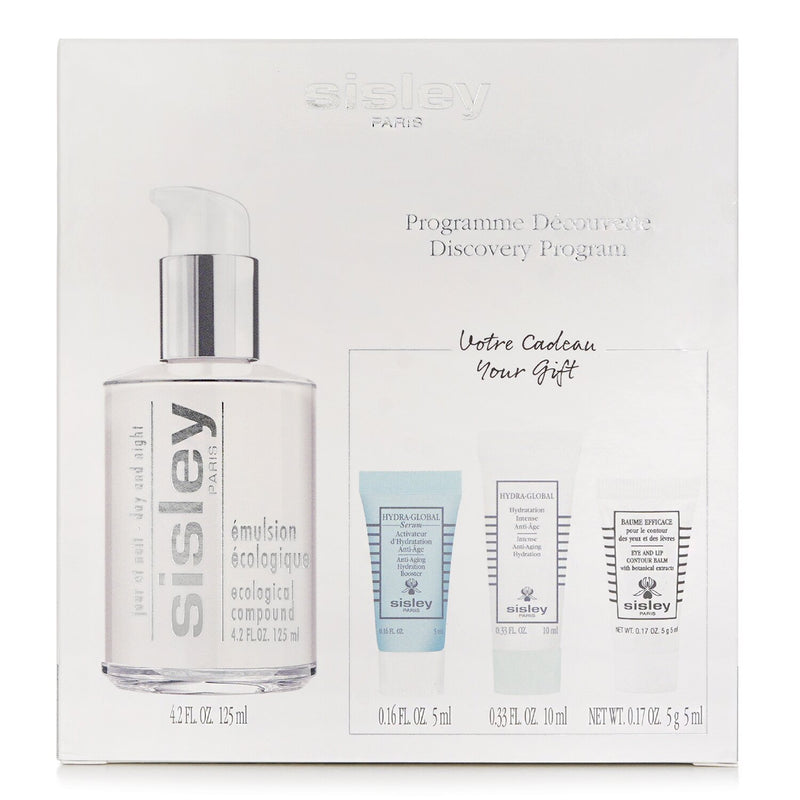 シスレー　  Emulsion Ecologique Set : Ecologique Emulsion 125ml + Serum 5ml + Hydration 10ml + Eye & Lip Balm 5ml   4pcs