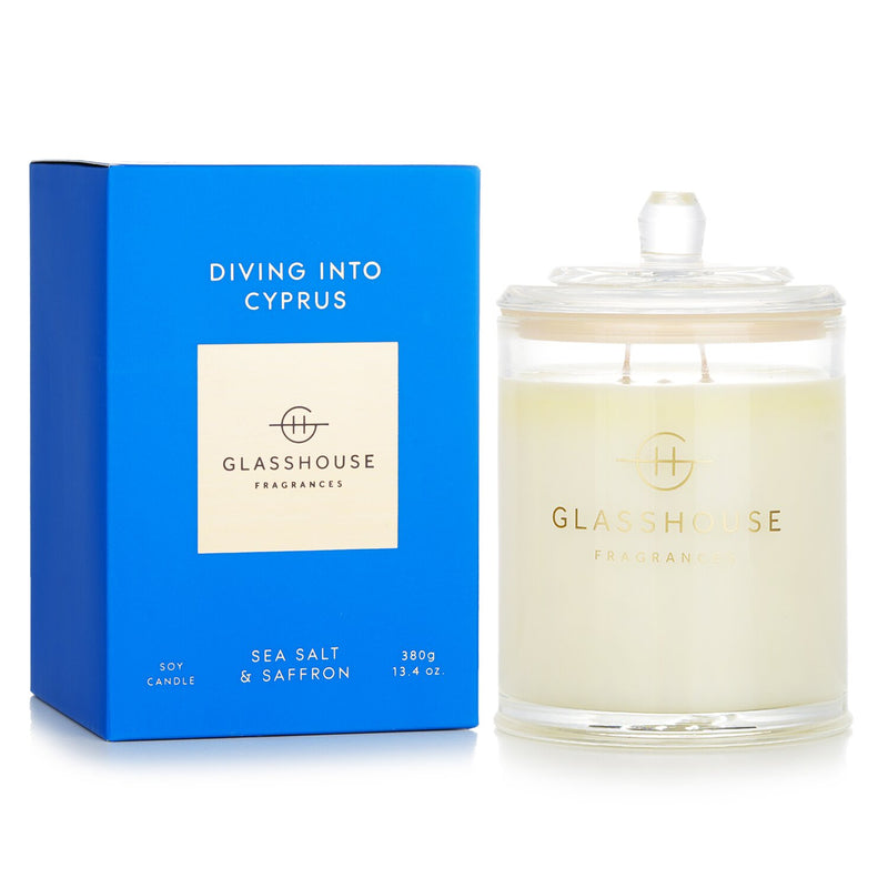 グラスハウス  Triple Scented Soy Candle - Diving Into Cyprus (Sea Salt & Saffron)   380g/13.4oz