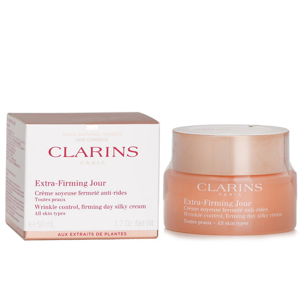 クラランス  Extra Firming Jour Wrinkle Control, Firming Day Silky Cream (All Skin Types)   50ml/1.7oz