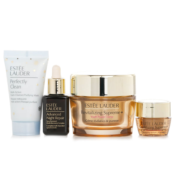 エスティ ローダー  Firm And Lift Wonders Set: Perfectly Clean Cleanser + Advanced Night Repair + Revitalizing Supreme + Eye Balm   4pcs