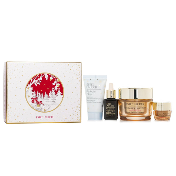 エスティ ローダー  Firm And Lift Wonders Set: Perfectly Clean Cleanser + Advanced Night Repair + Revitalizing Supreme + Eye Balm   4pcs