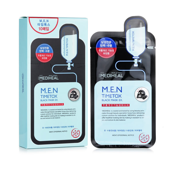 メディヒール  M.E.N Timetox Black Mask EX.   10pcs