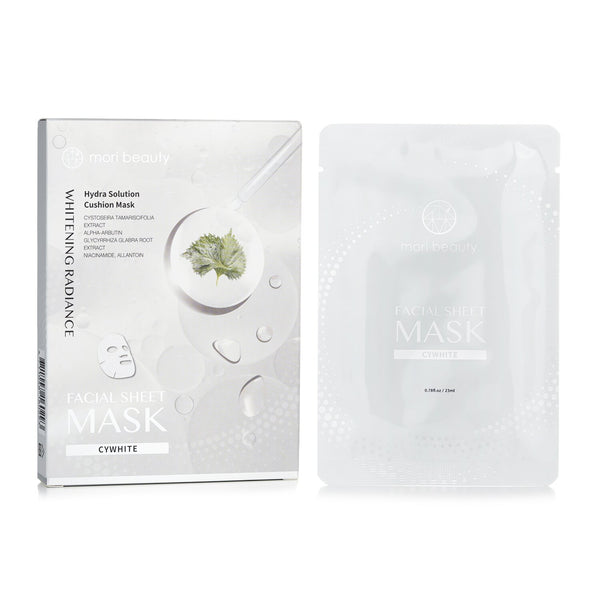 mori beauty by Natural Beauty  Hydra Solution Cushion Mask (Whitening Radiance)   3pcsx 23ml/0.78