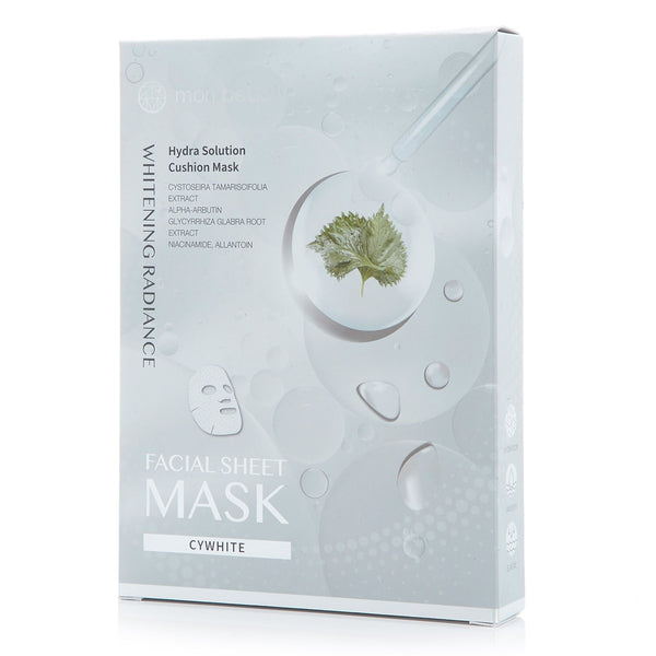 mori beauty by Natural Beauty  Hydra Solution Cushion Mask (Whitening Radiance)   3pcsx 23ml/0.78