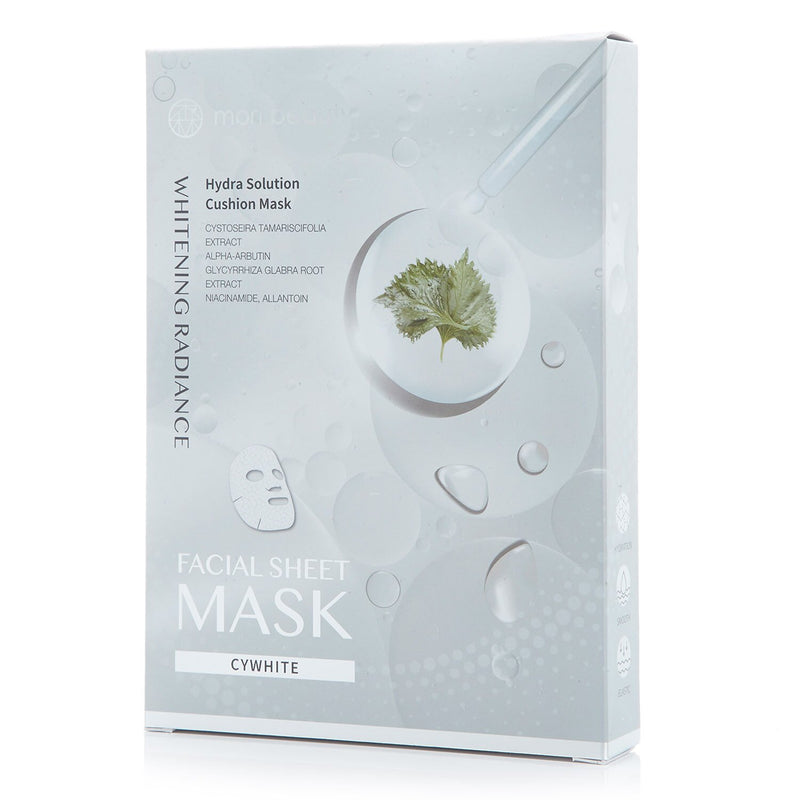 mori beauty by Natural Beauty  Hydra Solution Cushion Mask (Whitening Radiance)   3pcsx 23ml/0.78