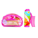 メイクアップ イレイサー  Flowerbomb Set (1x MakeUp Eraser Cloth + 1x Hair Claw Clip + 1x Bag)   2pcs+1bag
