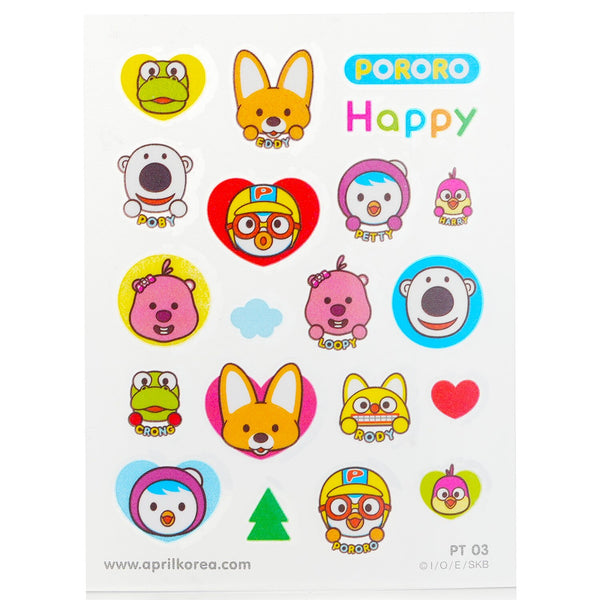 April Korea  Pororo Body Sticker   1pc
