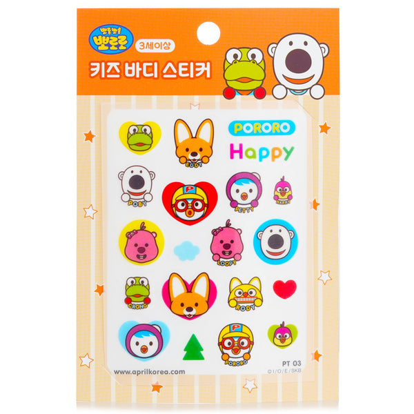 April Korea  Pororo Body Sticker   1pc