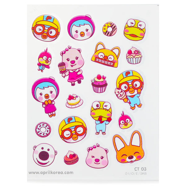 April Korea  Pororo Body Sticker - # CT03   1pc