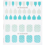 Mavenir  Nail Sticker (Patterned) - # Mint Cream Dot Pedi   36pcs