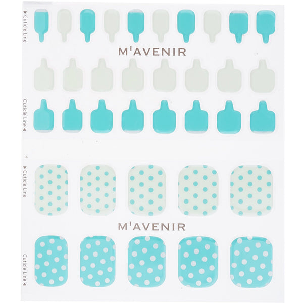 Mavenir  Nail Sticker (Patterned) - # Mint Cream Dot Pedi   36pcs