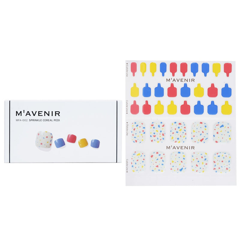 Mavenir  Nail Sticker (Patterned) - # Mint Cream Dot Pedi   36pcs