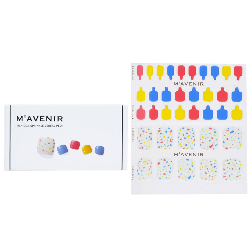Mavenir  Nail Sticker (Assorted Colour) - # Sprinkle Cereal Pedi   36pcs