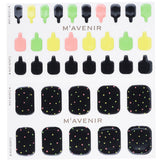 Mavenir  Nail Sticker (Black) - # Black Neonstar Pedi   36pcs