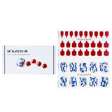 Mavenir  Nail Sticker (Patterned) - # Shell We Burgundy Pedi   36pcs