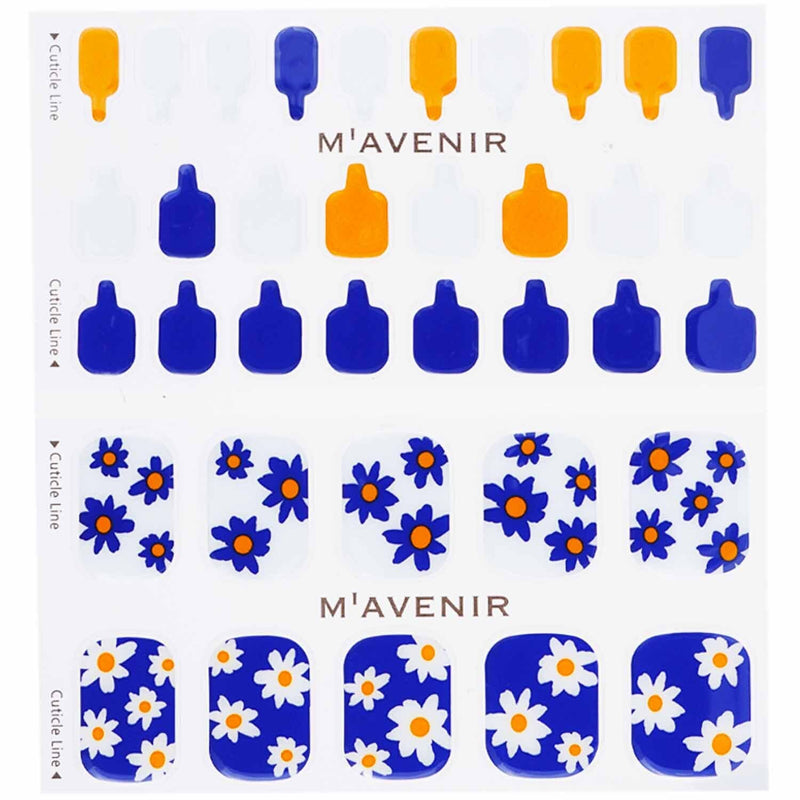 Mavenir  Nail Sticker (Patterned) - # Daisy Flower Garden Pedi   36pcs