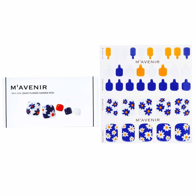 Mavenir  Nail Sticker (Patterned) - # Daisy Flower Garden Pedi   36pcs