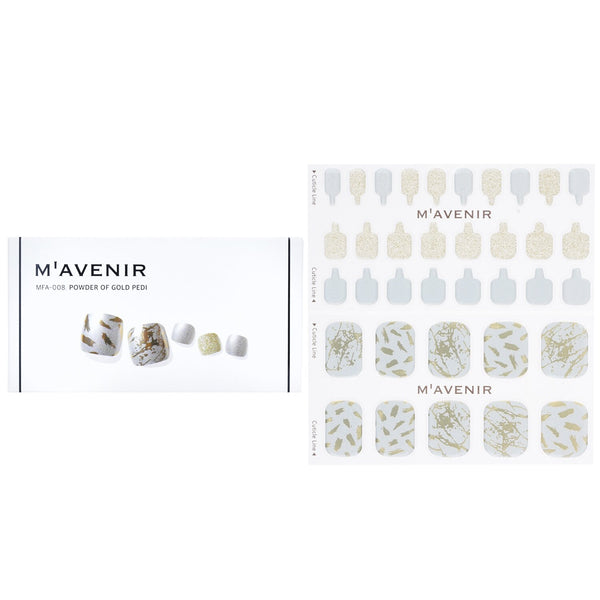 Mavenir  Nail Sticker (Patterned) - # Powder Of Gold Pedi   36pcs