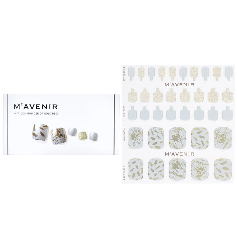 Mavenir  Nail Sticker (Patterned) - # Powder Of Gold Pedi   36pcs