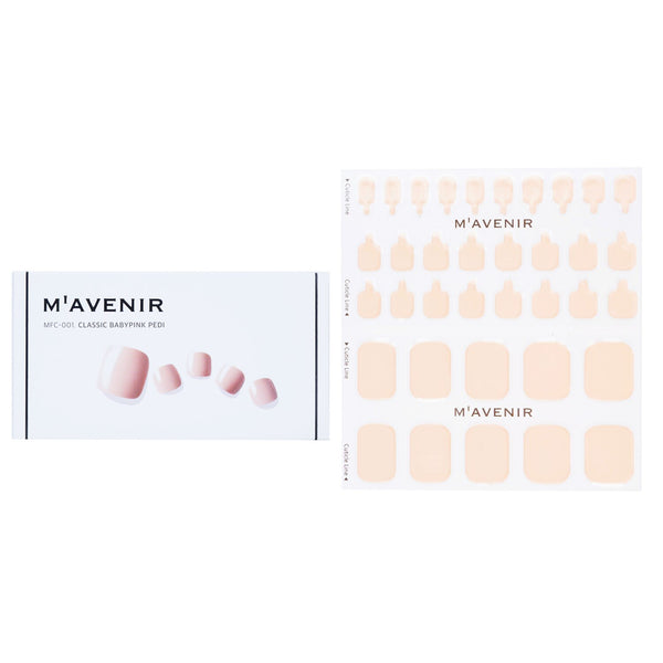 Mavenir  Nail Sticker (Pink) - # Classic Babypink Pedi   36pcs