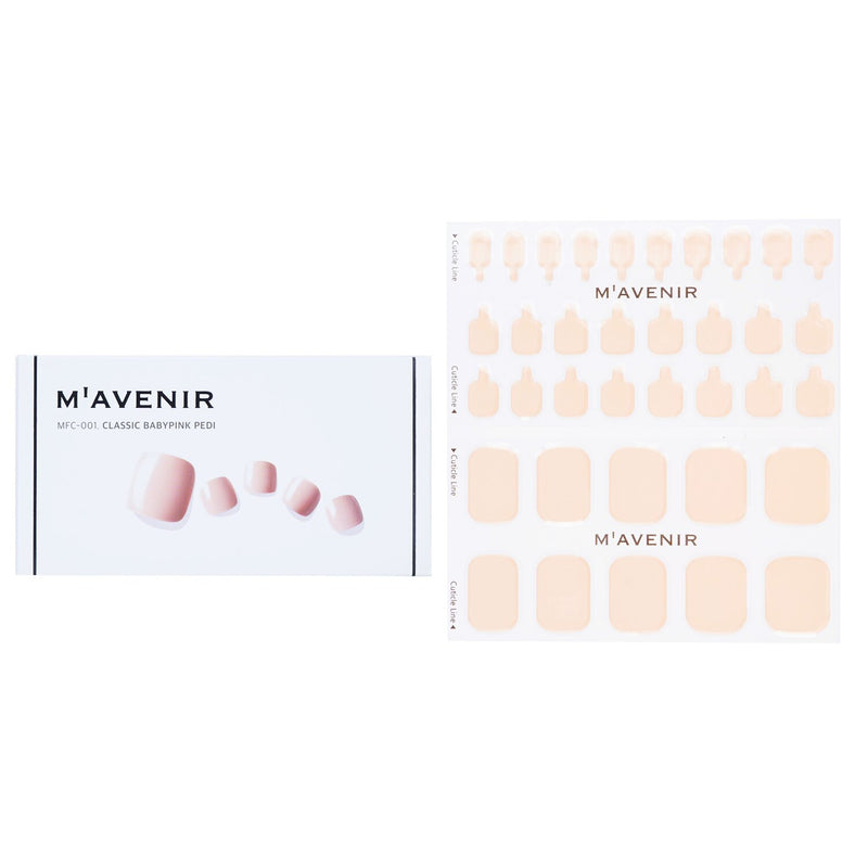 Mavenir  Nail Sticker (Pink) - # Classic Babypink Pedi   36pcs
