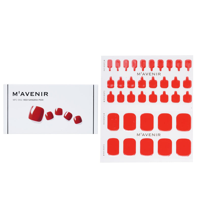 Mavenir  Nail Sticker (Red) - # Red Sangria Pedi   36pcs