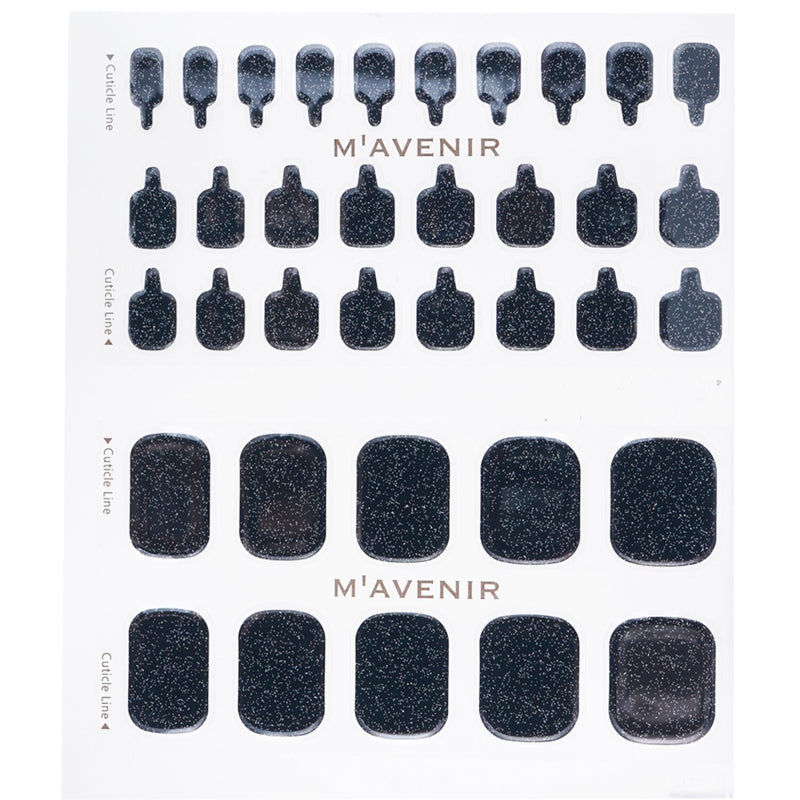 Mavenir  Nail Sticker (Black) - # The Milky Way Pedi   36pcs