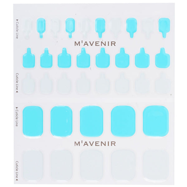 Mavenir  Nail Sticker (Assorted Colour) - # White Pearl Summer Pedi   36pcs