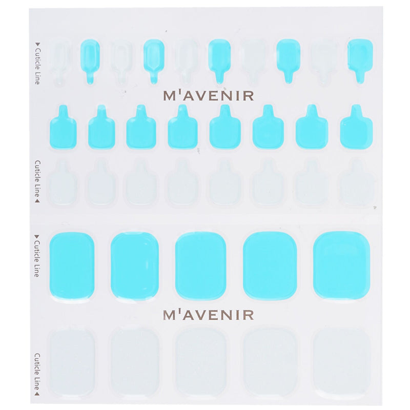 Mavenir  Nail Sticker (Assorted Colour) - # White Pearl Summer Pedi   36pcs