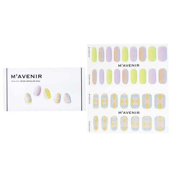 Mavenir  Nail Sticker (Patterned) - # Neon Crossline Nail   32pcs