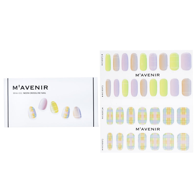 Mavenir  Nail Sticker (Patterned) - # Neon Crossline Nail   32pcs