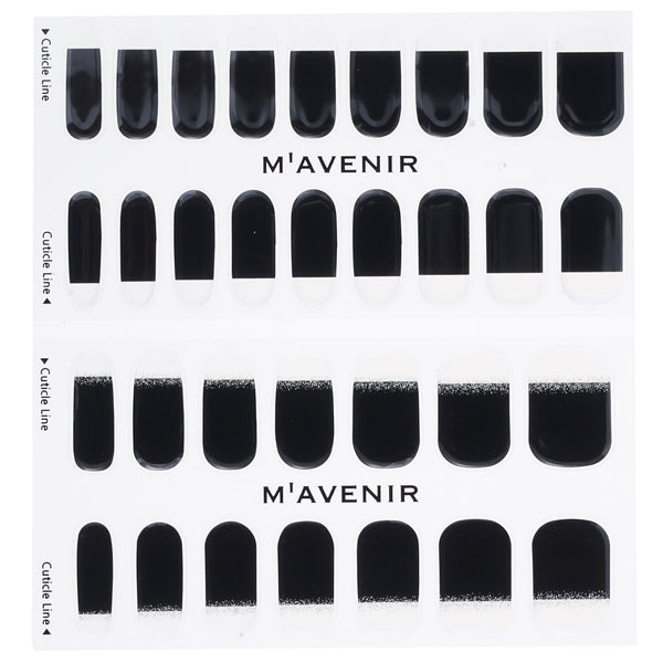 Mavenir  Nail Sticker (Black) - # Modern And Black Nail   32pcs