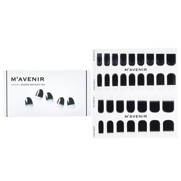 Mavenir  Nail Sticker (Black) - # Modern And Black Nail   32pcs