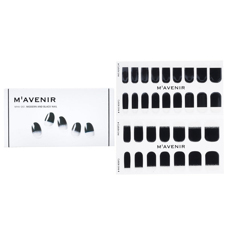 Mavenir  Nail Sticker (Black) - # Modern And Black Nail   32pcs