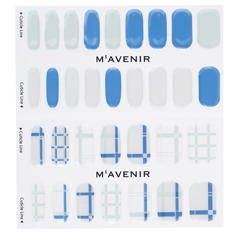 Mavenir  Nail Sticker (Patterned) - # Navy Crossline Nail   32pcs