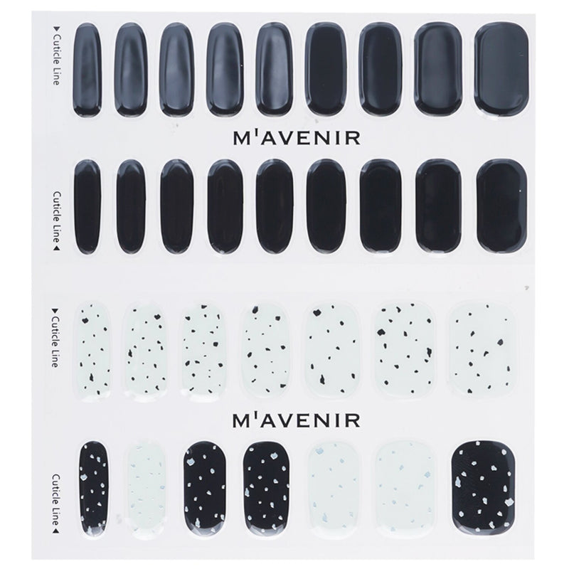 Mavenir  Nail Sticker (Black) - # Pebble In Black Nail   32pcs