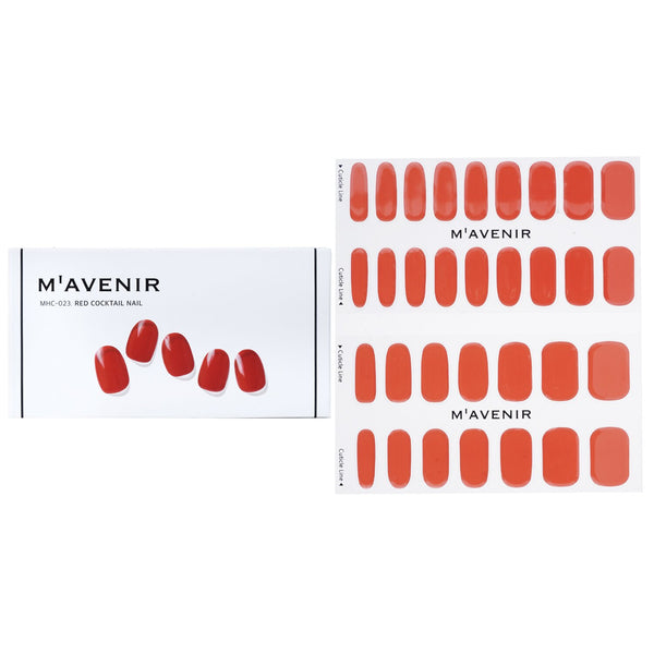 Mavenir  Nail Sticker (Red) - # Red Cocktail Nail   32pcs