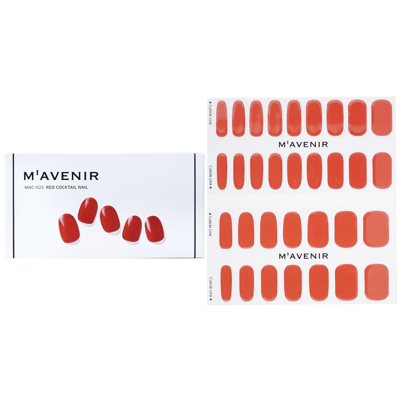 Mavenir  Nail Sticker (Red) - # Red Cocktail Nail   32pcs