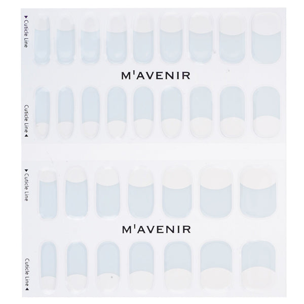 Mavenir  Nail Sticker (White) - # White Deep French Nail   32pcs