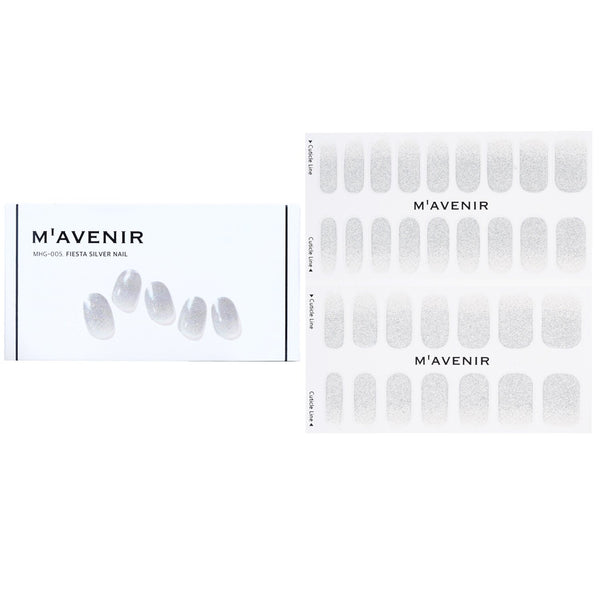 Mavenir  Nail Sticker (Grey) - # Fiesta Silver Nail   32pcs
