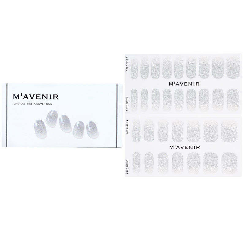 Mavenir  Nail Sticker (Grey) - # Fiesta Silver Nail   32pcs