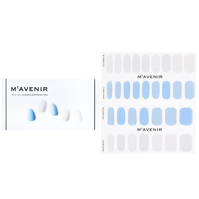 Mavenir  Nail Sticker (Blue) - # Aurora Babyblue Nail   32pcs