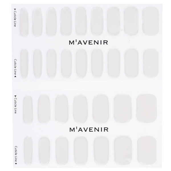 Mavenir  Nail Sticker (White) - # White Crema Nail   32pcs