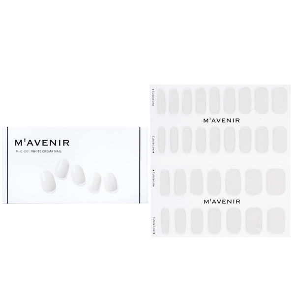 Mavenir  Nail Sticker (White) - # White Crema Nail   32pcs